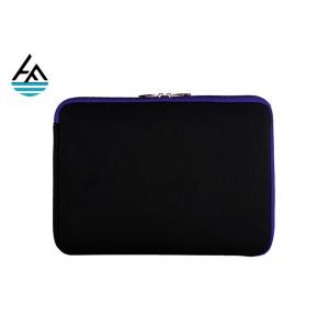 Muti Function Black Neoprene Laptop Sleeve With Extra Pouch Resin Zipper