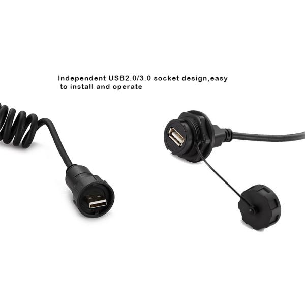 Cnlinko Ip67 Waterproof Usb 2.0 Connector Usb Female Usb2.0 Extension Cable Connector