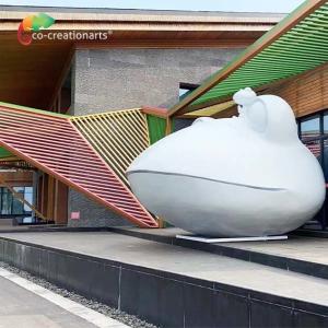 Theme Water Park Fiberglass Animatronic Frog Statue weather resistance