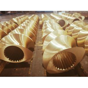 Polishing Aluminium Bronze Extruder Screw Elements 2 Flighted Wear Resistant