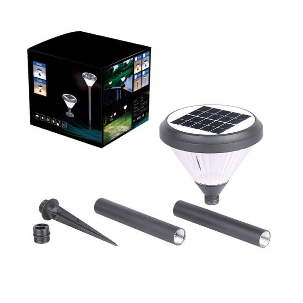 Pure White Solar Spot Lawn Light For Outdoor Garden And Yard Decor Illumination