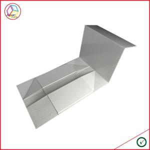Ivory Cardboard Foldable Gift Packaging Box With Wrapping Bag