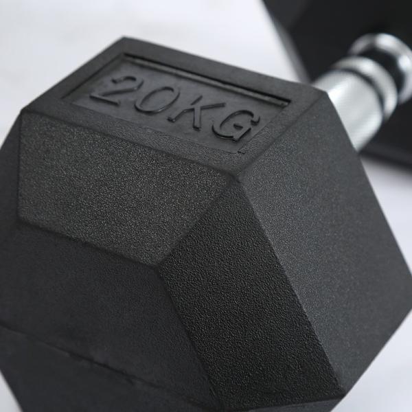 Buy hexagonal dumbbells 10kg, hexagonal rubber dumbbells 10kg, hexagonal dumbbells set at wholesale prices