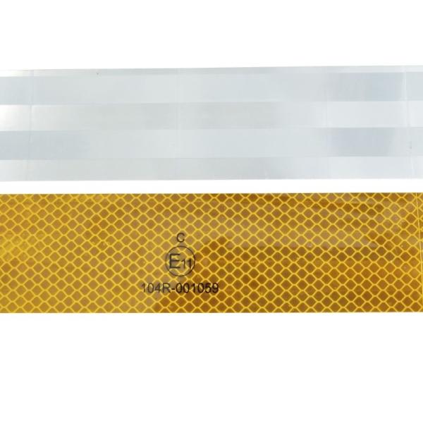 Metal Aluminized ECE Reflective Tape Red Yellow White For Trailer
