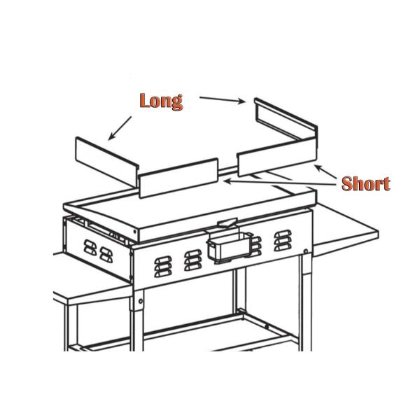Wind Guards for Blackstone 22" Griddle Grill, Wind Screens for Blackstone 22