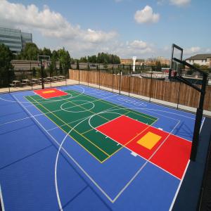PP interlocking tiles is suitable for outdoor basketball and tennis sport court