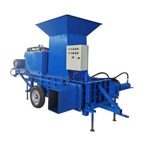 Square Hay Baler Machine with 15KW Motor Power and PLC Control