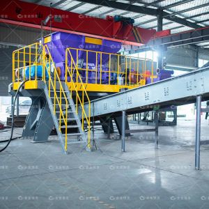 High Efficient Aluminum Cans Mixed Scrap Iron Steel Sheet Double Shaft Metal