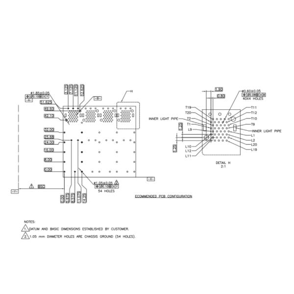 High Performance SFP Connector Fiber , 2 * 4 Port Female SFP Cable Connector