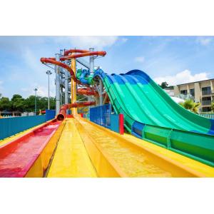 Water Theme Park Outdoor Playground Water Attraction Fiberglass Slide