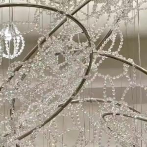 Crystal Non Standard Engineering Custom Hotel Hall Chandelier Banquet Hall