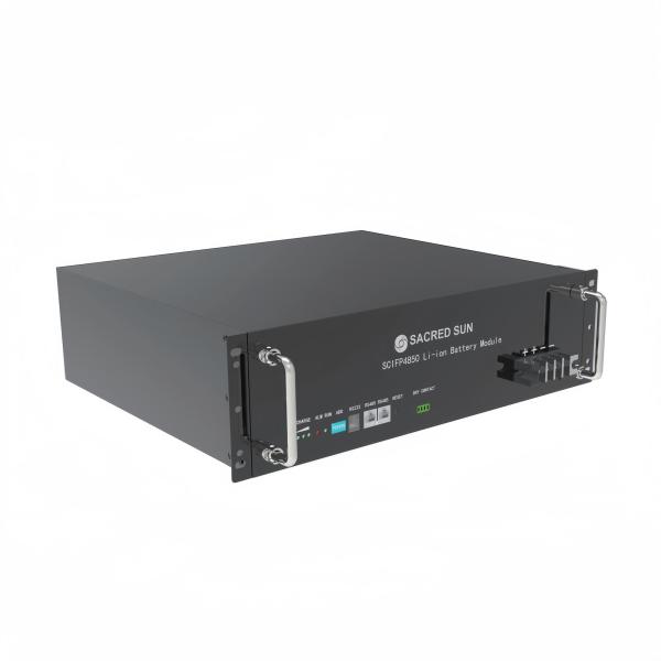 Buy SacredSun SmartPower 48V 50Ah Lithium Ion Battery System 3U LiFePO4 SCIFP4850 at wholesale prices