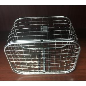 SS304 Metal Houseware silver Plating Wire Mesh Hanging Baskets