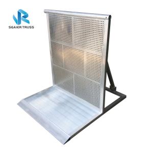 Movable Temporary Concrete Barrier , Smooth Surface Folding Parking Barrier