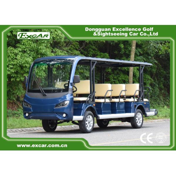14 Seaters Electric Sightseeing Bus With EPS Steering System