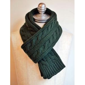 Green Wide Circle Winter Knitted Scarf Chunky Crochet Patterns Available