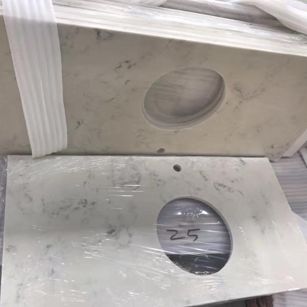 Crystal White Wholesale Quartz Stone Slab Quartz Countertop