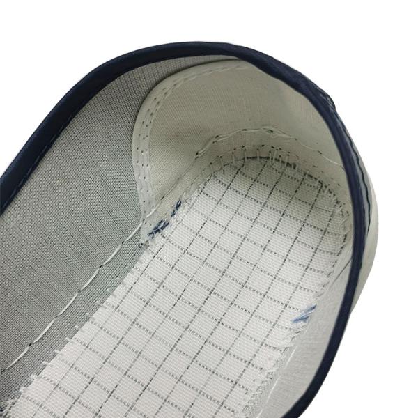 Blue Antistatic PVC Mesh Fabric Breathable ESD Safety Shoes Reusable Washable