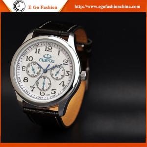 010B Fashion Jewelry Wholesale Stainless Steel Watches Leather Band Quartz