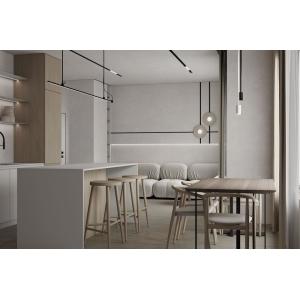 Classic White Kitchen Cabinet System Customized With Dinning Island