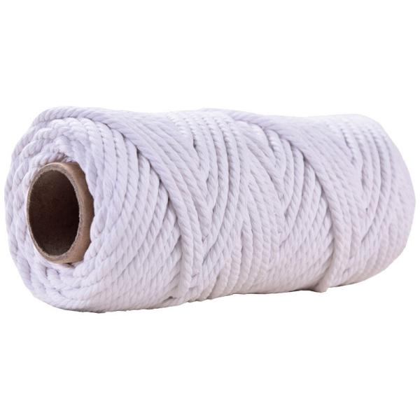 50m Dusty Pink Macrame Cord 5mm ISO9001 Pink Cotton Rope 3 Strands