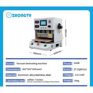 16 Inch OCA Vacuum Laminator for Edge Screen Laminating and LCD Screen Repair in