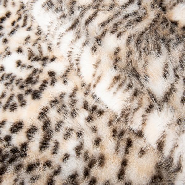 Non-Conducting Tricot Knitted Leopard Print Faux Fur Fabric for 2024 Garments