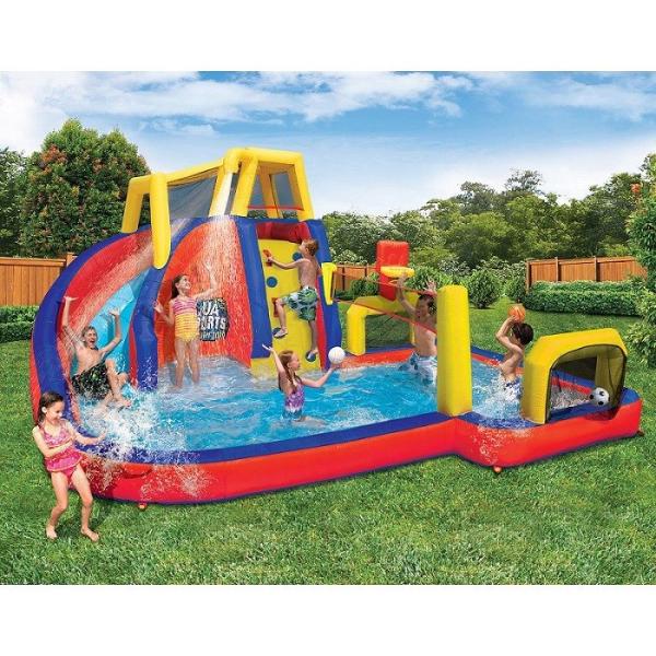 Buy Children Slide Inflatable Waterpark Waterproof Climb And Sport Playing at wholesale prices