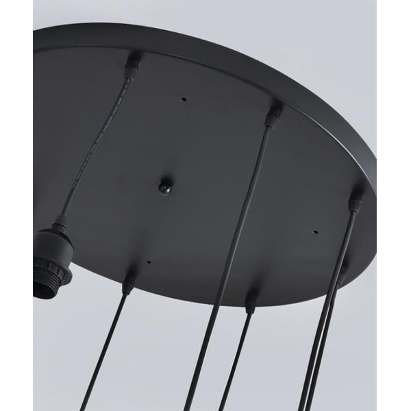 E27 Lobby Decorative Metal Stair Crystal Pendant Light Height 16cm