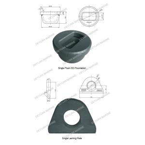 Quality Casting Steel Single Lashing Plate Shipping Container Parts ISO Foundation for sale