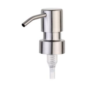 ISO Certified Disposable 28/410 Stainless Steel Silver Lotion Pump for Liquid