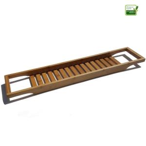 Antibacterial Bamboo Bathroom Supplies , Bamboo Towel Soap Display Rack