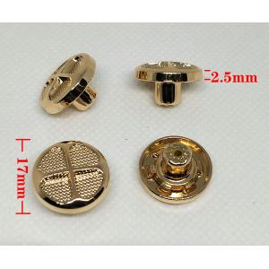 metal sewing jeans button custom logo metal buttons light gold