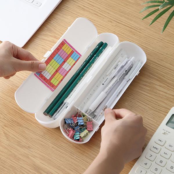 Transparent PVC Plastic Cute Pure Clear Pencil Case for Schools Offices Unisex Design
