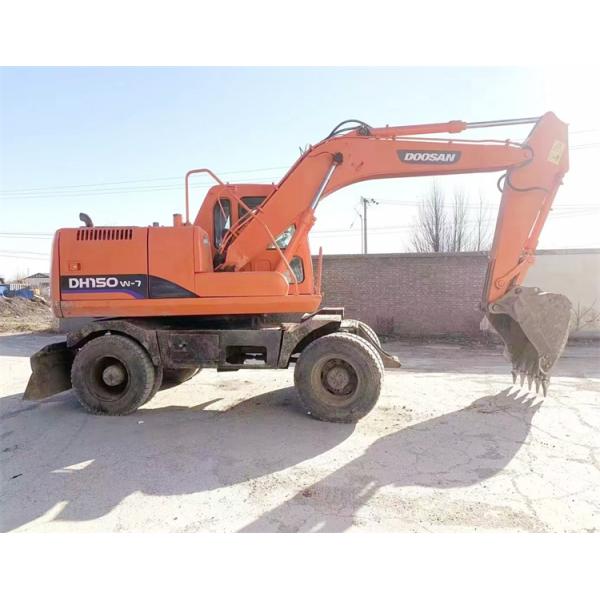 15 Ton Doosan DH150-7 Wheel Excavator in Good Condition Original Design Made in Korea