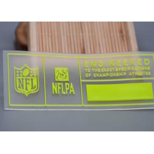 Customized Transparent TPU Printing Shiny Silicone Logo For Clothing