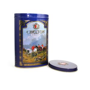 Fancy oval shaped coffee tin