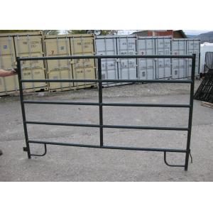 Flat Bar Horse Corral Panels Powder Coated Metal Livestock Corral