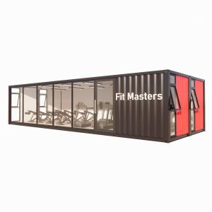 40ft Prefab Shipping Container Bar with 50/75/100mm Wave Sandwich Panel Walls