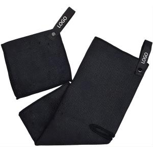 Custom Microfiber Waffle Golf Towel With Magnetic Logo Printed