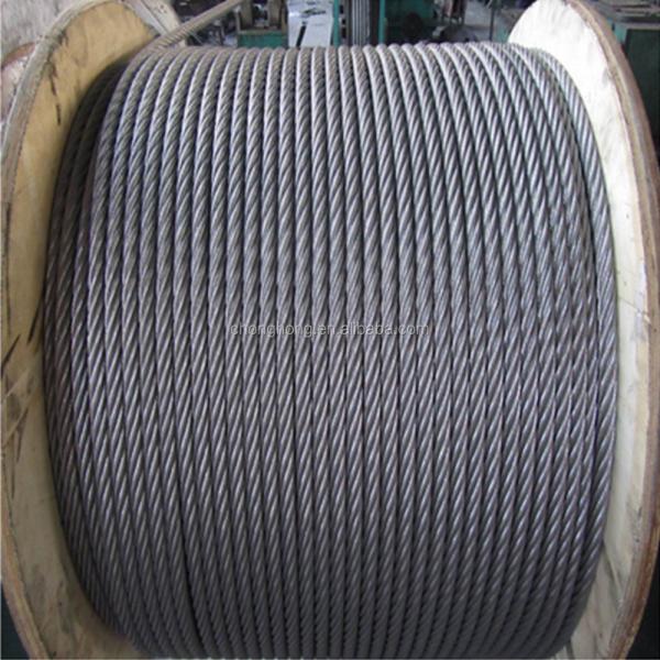 8mm 10mm Galvanized Steel Wire Rope for 8x19S DIN3062 Elevator Ropes Steel Grade Length 1000m/reel or As per your request