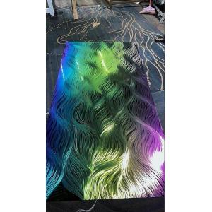 External Decorative Stainless Steel Sheet 3D Laser Etching Flower Slit Edge