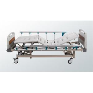 Quality Three Function 3 Crank Manual Hospital Bed Detachable Easy Cleaning for sale