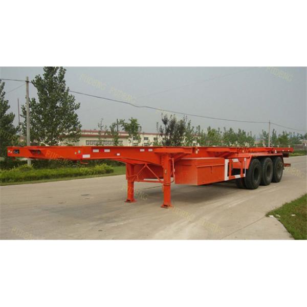 45ft Chassis Container Trailer Three Axles Skeletal Semi Trailer Truck First Axle Lift