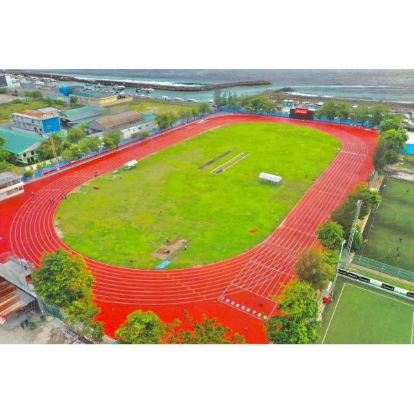 All Weather Sport Flooring Sandwich System Running Track IAAF Certified