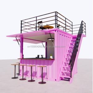 Steel Frame and Galvanized Steel Bending Prefabricated Container Restaurant