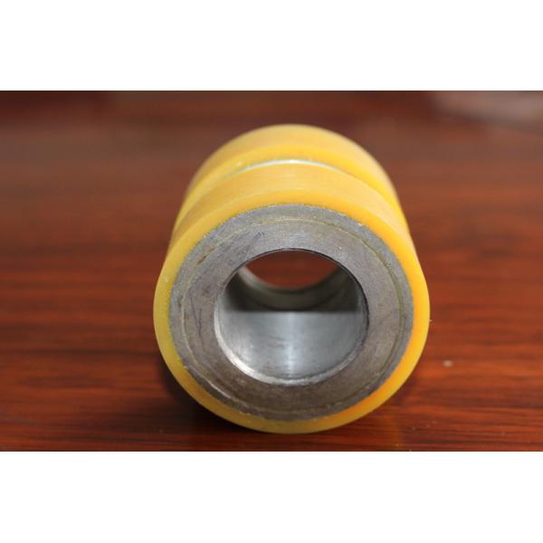 Buy Yellow High Density Polyurethane Wheel Heavy Duty Coating Rollers Wheels Replacement at wholesale prices