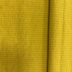 Shiny Metal Coated Fabric Gridstop Nylon for Fashion Accessories-Bags Purses