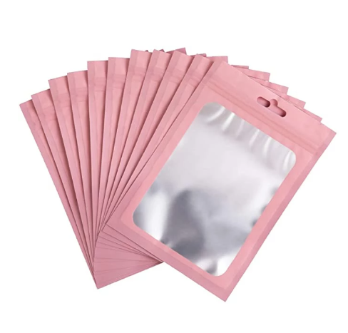 Custom Logo Case Opp Clear Packaging Laminated Plastic Bags Resealable Bags for Cosmetic