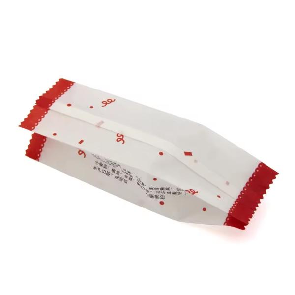 OEM Cotton Paper Pastry Side Gusset Pouch Pineapple Cake Paper Packaging Bags Wrapper For Cookie Candy